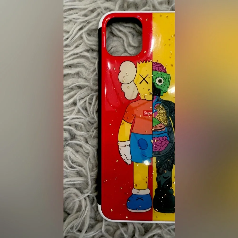 Supreme Red and Yellow Cartoon iPhone 11 PRO MAX CASE